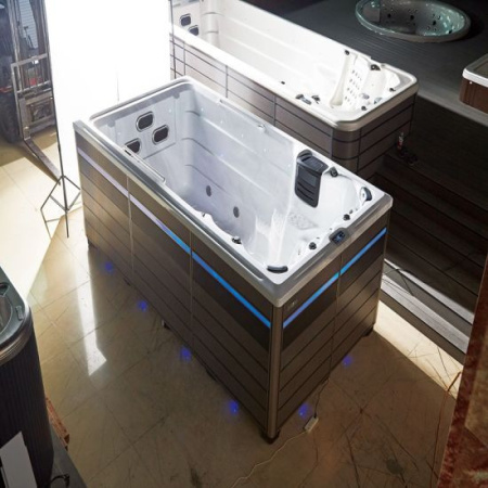 Плавательный СПА бассейн с ламельным противотоком Bigeer Каро